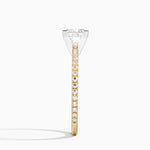 Ballad Three-Quarter Coverage Diamond Ring (1/4 ct. tw.) Yellow Gold 18k Princess Engagement Ring