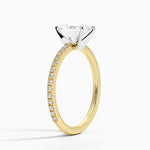 Ballad Three-Quarter Coverage Diamond Ring (1/4 ct. tw.) Yellow Gold 18k Radiant Engagement Ring