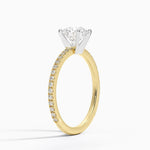 Ballad Three-Quarter Coverage Diamond Ring (1/4 ct. tw.) Yellow Gold 18k Round Engagement Ring