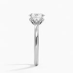 Petal 2mm Solitaire Ring Platinum Oval Engagement Ring