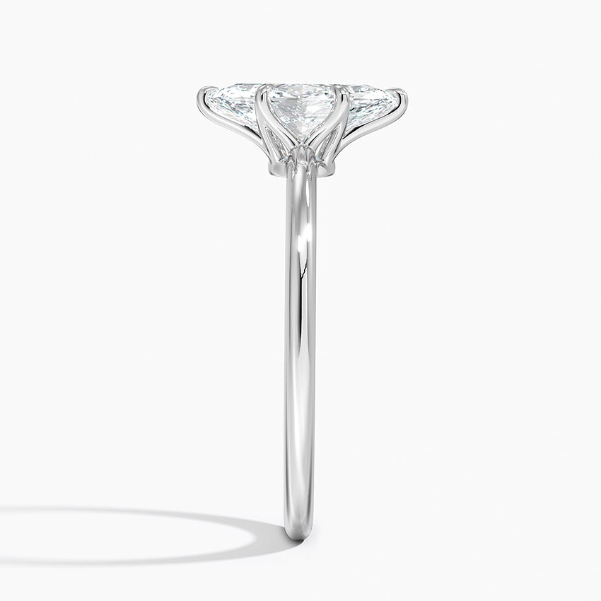 Petite Esme 1.5mm Ring Platinum Marquise Engagement Ring