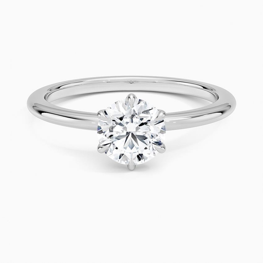 Petite Esme 1.5mm Ring Platinum Round Engagement Ring