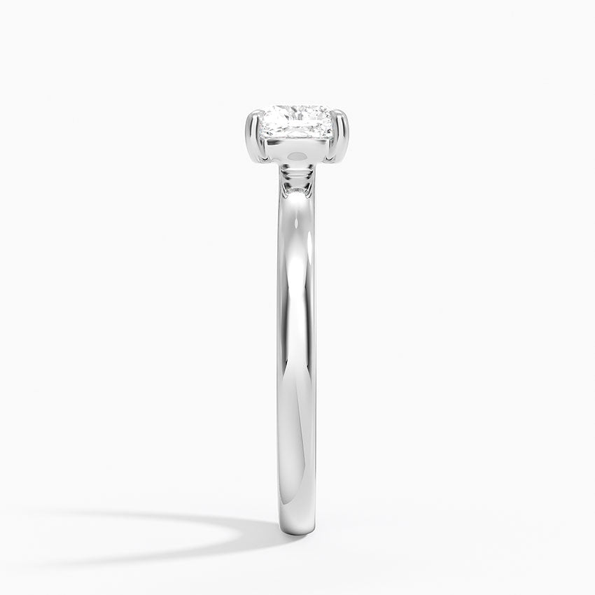 Alice Solitaire Ring Platinum Cushion Engagement Ring