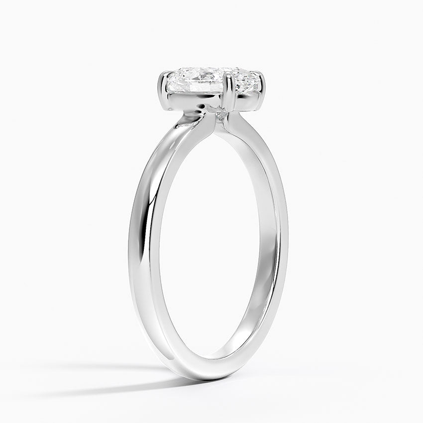Alice Solitaire Ring Platinum Oval Engagement Ring