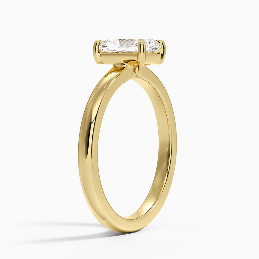 Alice Solitaire Ring Yellow Gold 18k Radiant Engagement Ring