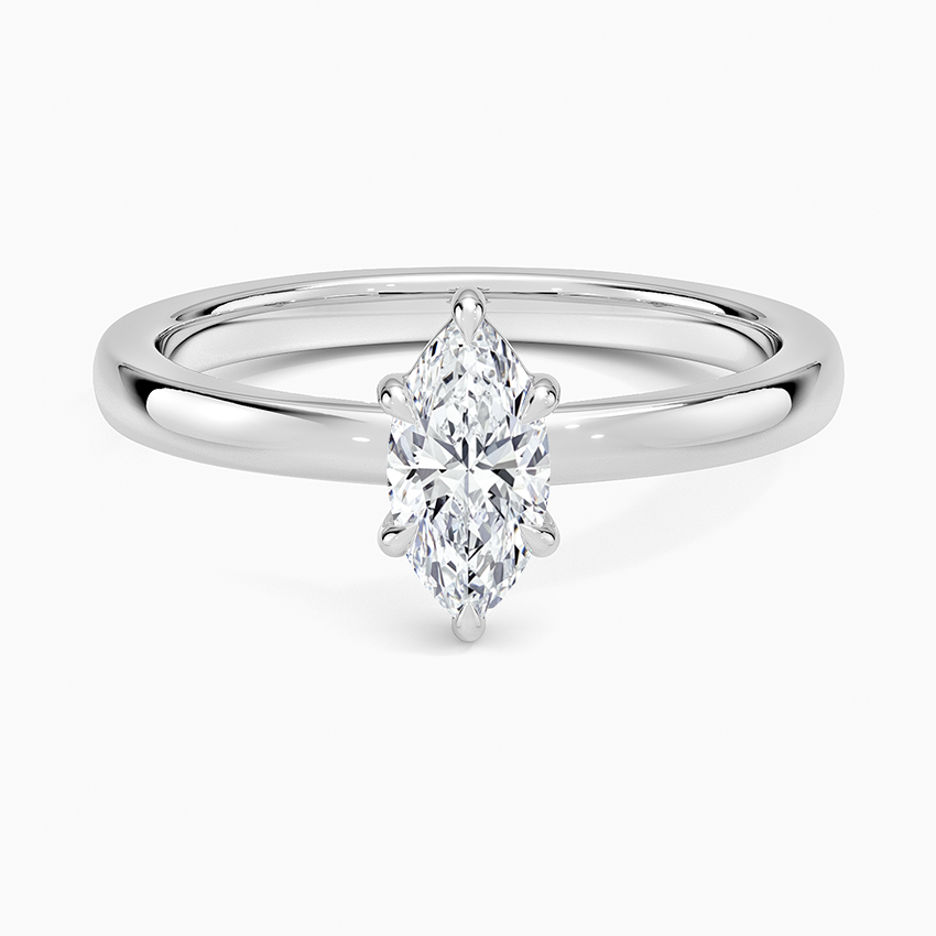 Alice Solitaire Ring Platinum Marquise Engagement Ring