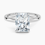 Alice Solitaire Ring Platinum Radiant Engagement Ring