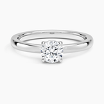 Alice Solitaire Ring Platinum Round Engagement Ring