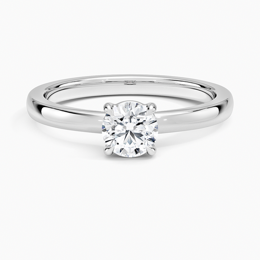Alice Solitaire Ring Platinum Round Engagement Ring
