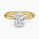 Alice Solitaire Ring Yellow Gold 18k Oval Engagement Ring