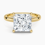 Alice Solitaire Ring Yellow Gold 18k Princess Engagement Ring