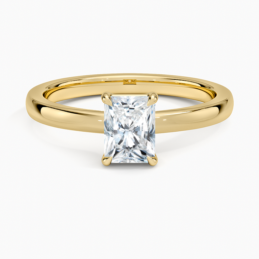 Alice Solitaire Ring Yellow Gold 18k Radiant Engagement Ring
