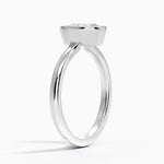 Sylvie Perfect Fit Bezel Solitaire Ring Platinum Pear Engagement Ring