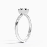 Sylvie Perfect Fit Bezel Solitaire Ring Platinum Round Engagement Ring