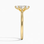 Elodie Cathedral Solitaire Ring Yellow Gold 18k Marquise Engagement Ring