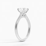 Elodie Cathedral Solitaire Ring Platinum Princess Engagement Ring