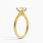 Elodie Cathedral Solitaire Ring Yellow Gold 18k Radiant Engagement Ring