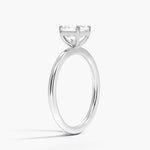 Perfect Fit 1.4mm Solitaire Ring Platinum Asscher Engagement Ring