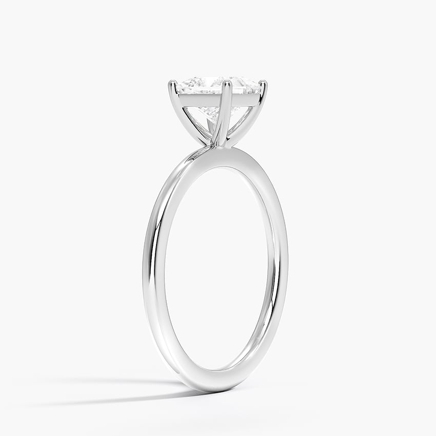 Perfect Fit 1.4mm Solitaire Ring Platinum Princess Engagement Ring