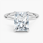 Perfect Fit 1.4mm Solitaire Ring Platinum Radiant Engagement Ring