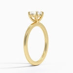 Audrey Perfect Fit 1.4mm Solitaire Ring Yellow Gold 18k Heart Engagement Ring