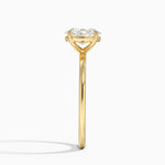 Audrey Perfect Fit 1.4mm Solitaire Ring Yellow Gold 18k Oval Engagement Ring
