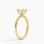 Audrey Perfect Fit 1.4mm Solitaire Ring Yellow Gold 18k Princess Engagement Ring