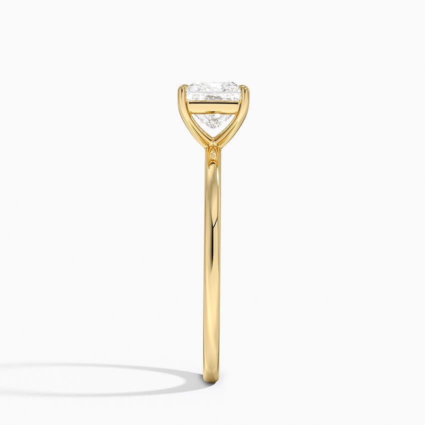 Audrey Perfect Fit 1.4mm Solitaire Ring Yellow Gold 18k Princess Engagement Ring