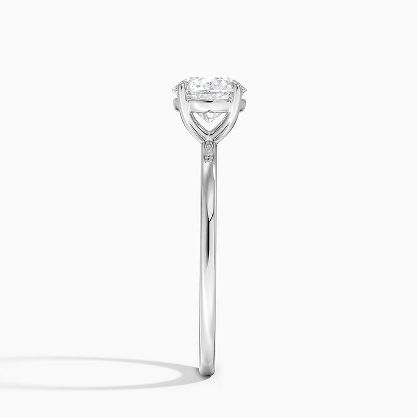 Audrey Perfect Fit 1.4mm Solitaire Ring Platinum Round Engagement Ring