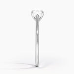 1.4mm Provence Solitaire Ring Platinum Cushion Engagement Ring