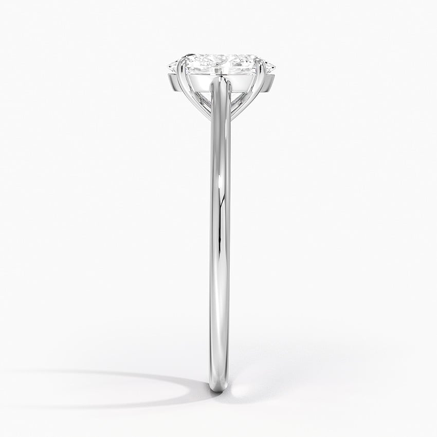 1.4mm Provence Solitaire Ring Platinum Oval Engagement Ring