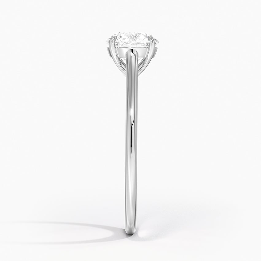 1.4mm Provence Solitaire Ring Platinum Round Engagement Ring