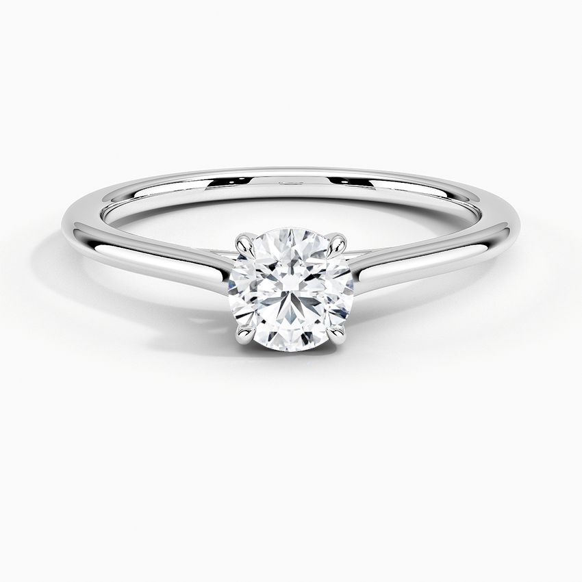 1.4mm Provence Solitaire Ring Platinum Round Engagement Ring