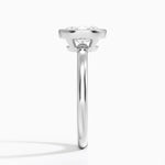 Julietta Bezel Solitaire Ring Platinum Oval Engagement Ring