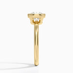 Julietta Bezel Solitaire Ring Yellow Gold 18k Round Engagement Ring