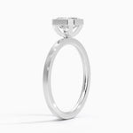 Noemi Bezel Ring Platinum Asscher Engagement Ring