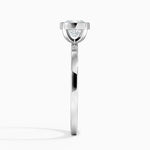 Noemi Bezel Ring Platinum Cushion Engagement Ring