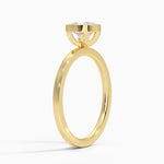 Noemi Bezel Ring Yellow Gold 18k Cushion Engagement Ring
