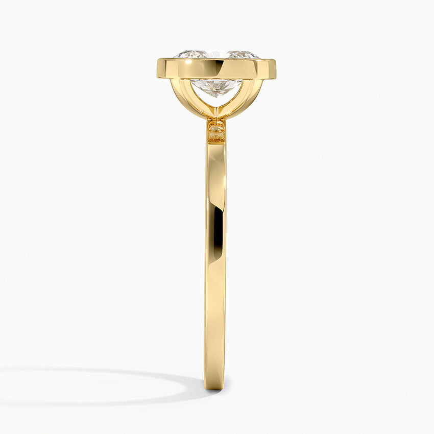 Noemi Bezel Ring Yellow Gold 18k Oval Engagement Ring