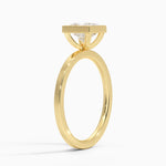 Noemi Bezel Ring Yellow Gold 18k Princess Engagement Ring