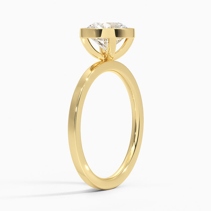 Noemi Bezel Ring Yellow Gold 18k Round Engagement Ring