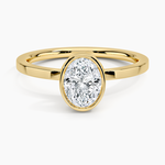 Noemi Bezel Ring Yellow Gold 18k Oval Engagement Ring