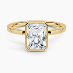 Noemi Bezel Ring Yellow Gold 18k Radiant Engagement Ring