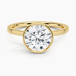 Noemi Bezel Ring Yellow Gold 18k Round Engagement Ring