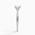 Freesia Cathedral Solitaire Ring Platinum Asscher Engagement Ring