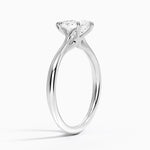 Freesia Cathedral Solitaire Ring Platinum Pear Engagement Ring