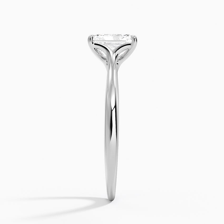 Freesia Cathedral Solitaire Ring Platinum Radiant Engagement Ring