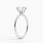 Entwined Solitaire Ring Platinum Oval Engagement Ring