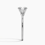 Entwined Solitaire Ring Platinum Oval Engagement Ring