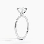 Entwined Solitaire Ring Platinum Princess Engagement Ring